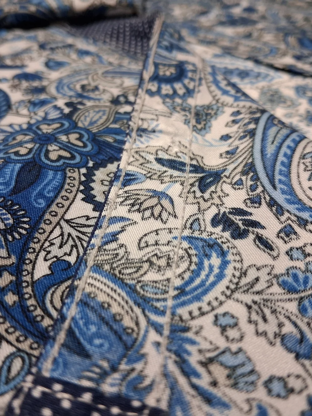 E&Z Blue Paisley Long-Sleeve Dress Shirt - Picture 2 of 5